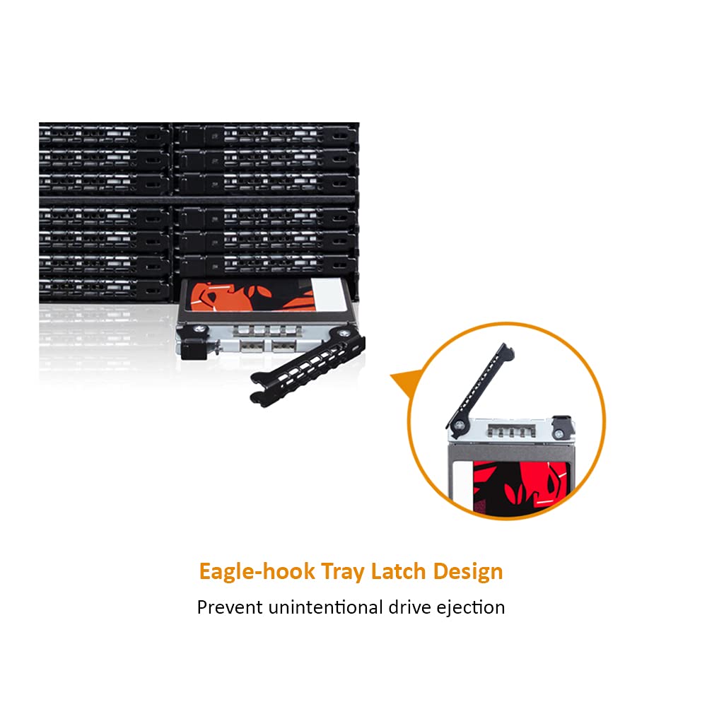 Icy Dock Rugged 24 X 2.5 Sas/Sata Hdd/Ssd Mobile Rack Enclosure For 3 X 5.25 Bay (6 X Mini-Sas Hd) | Tougharmor Mb924Ip-B