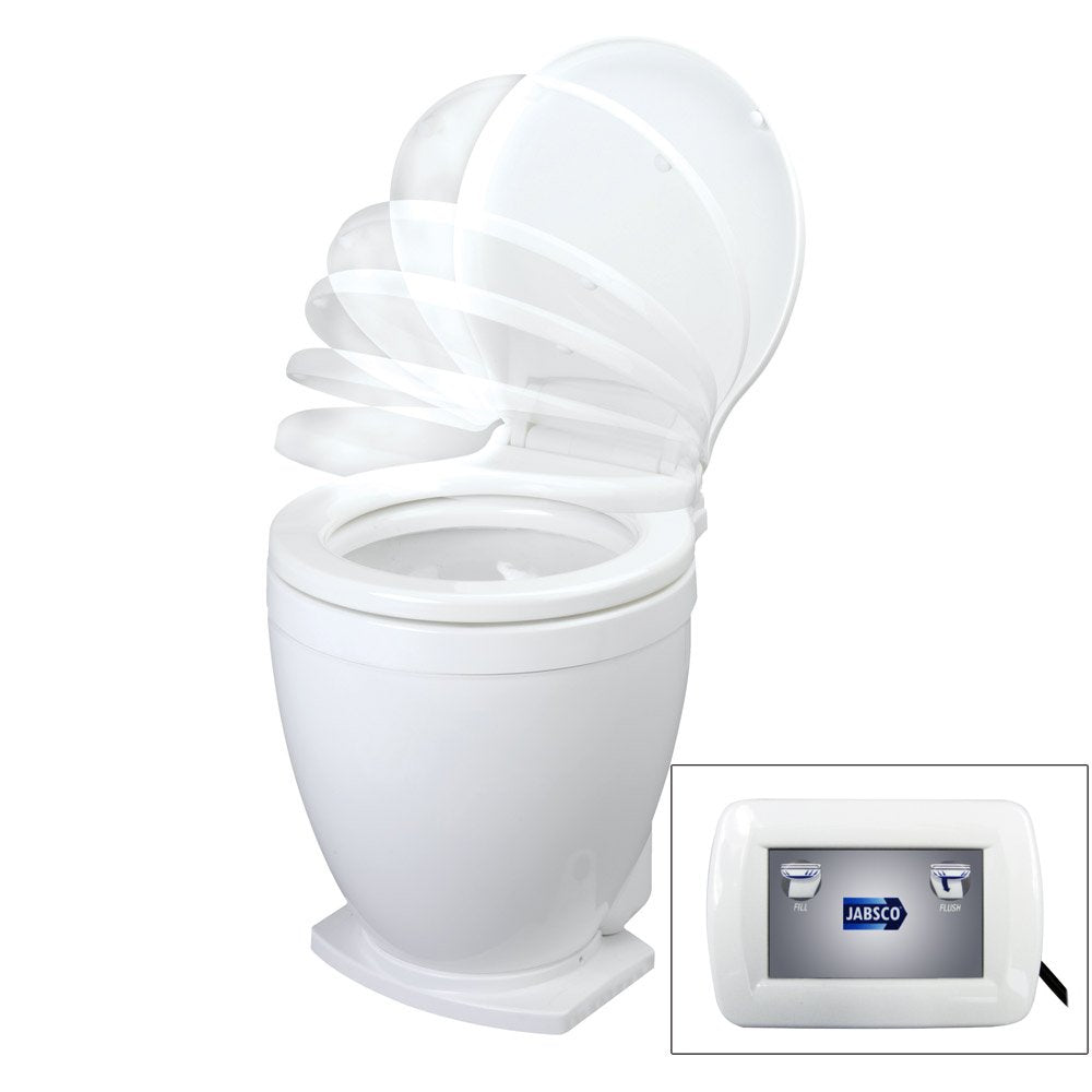 Jabsco Lite Flush Electric 12V Toilet W/Control Panel,WBIASB002RSJI06
