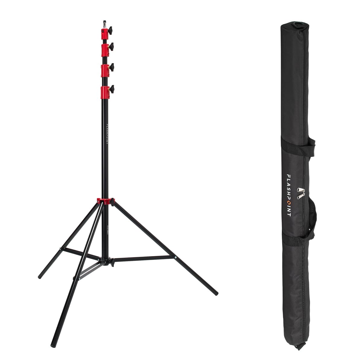 Flashpoint Pro Air-Cushioned Heavy-Duty Light Stand (Red, 13 )