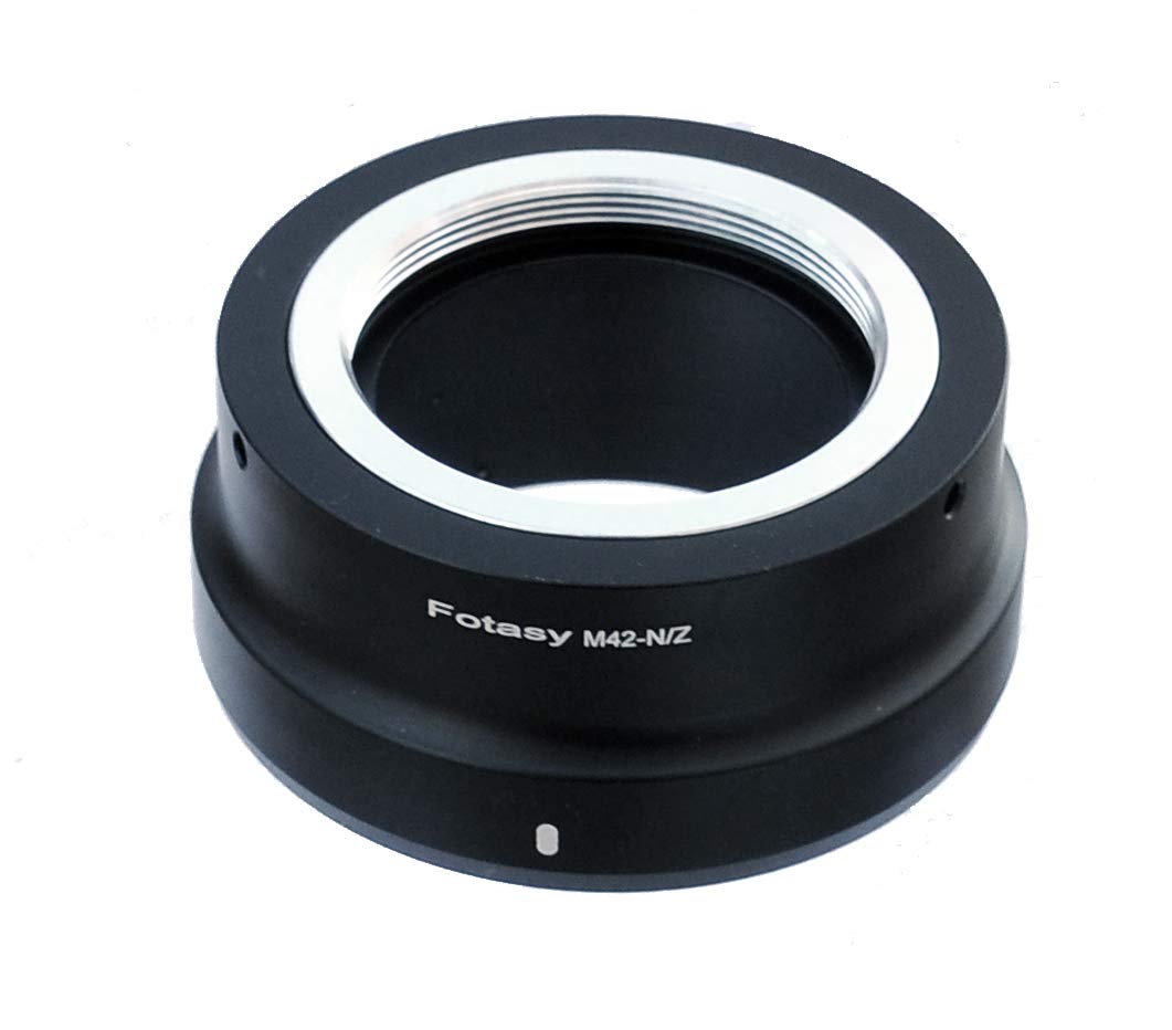 Fotasy Adjustable M42 Lens to Nikkor Z Mount Adapter, M42 Z Mount, fits M42 42mm Screw Mount Helios Lense, Compatible with Nikon