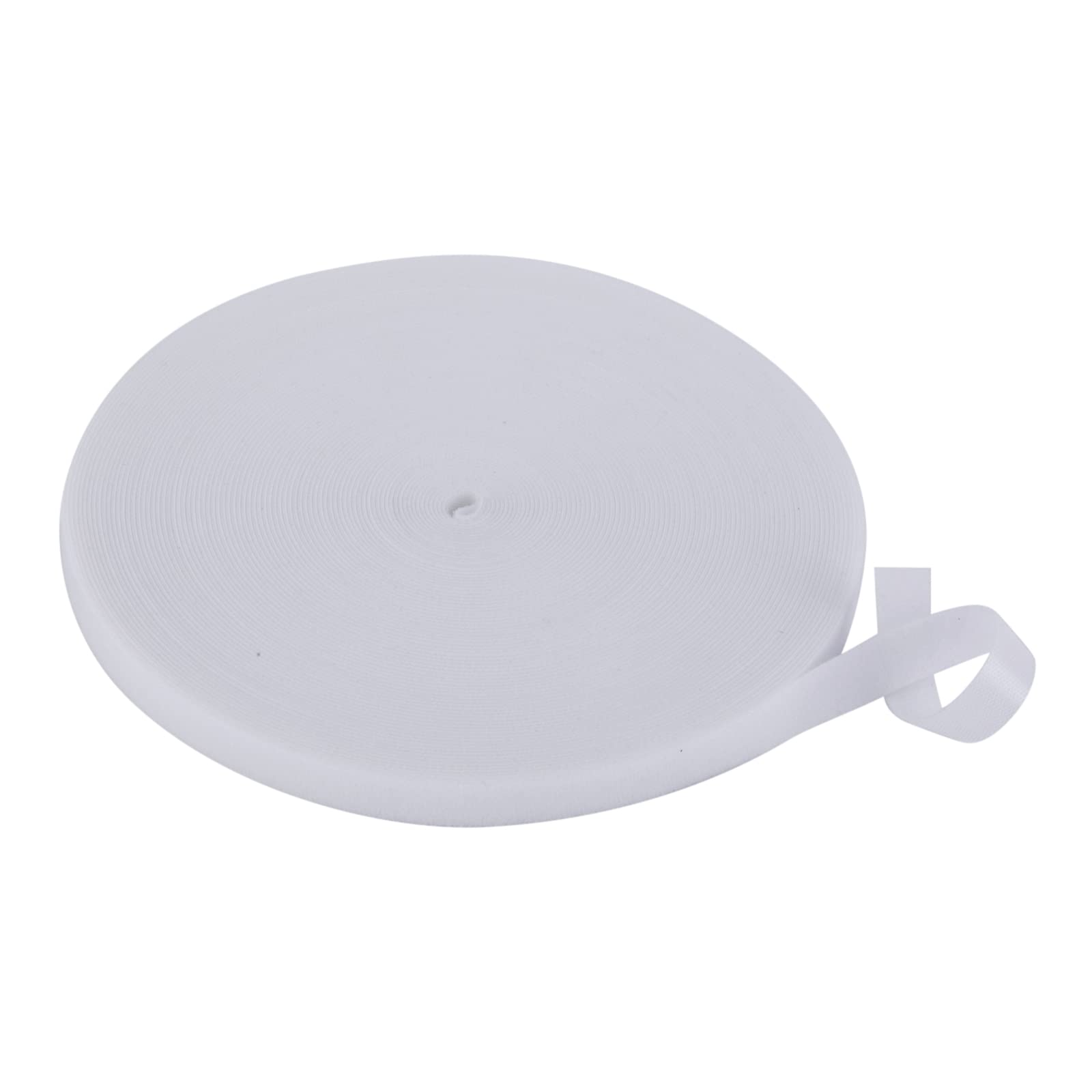 XINYIBO Reusable Cable Ties Double Sided Hook and Loop MLMAST-102475 Nylon White 1/2 Inch 25 Yards