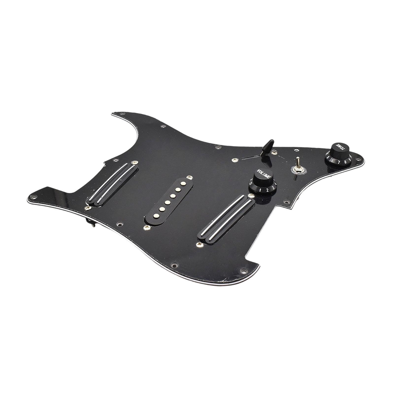 Calandis Sss Guitar Pickguard Ceramic Practical Diy Prewired Pickguard Backplate Accs Black | Pickguards | Guitar Parts | Parts