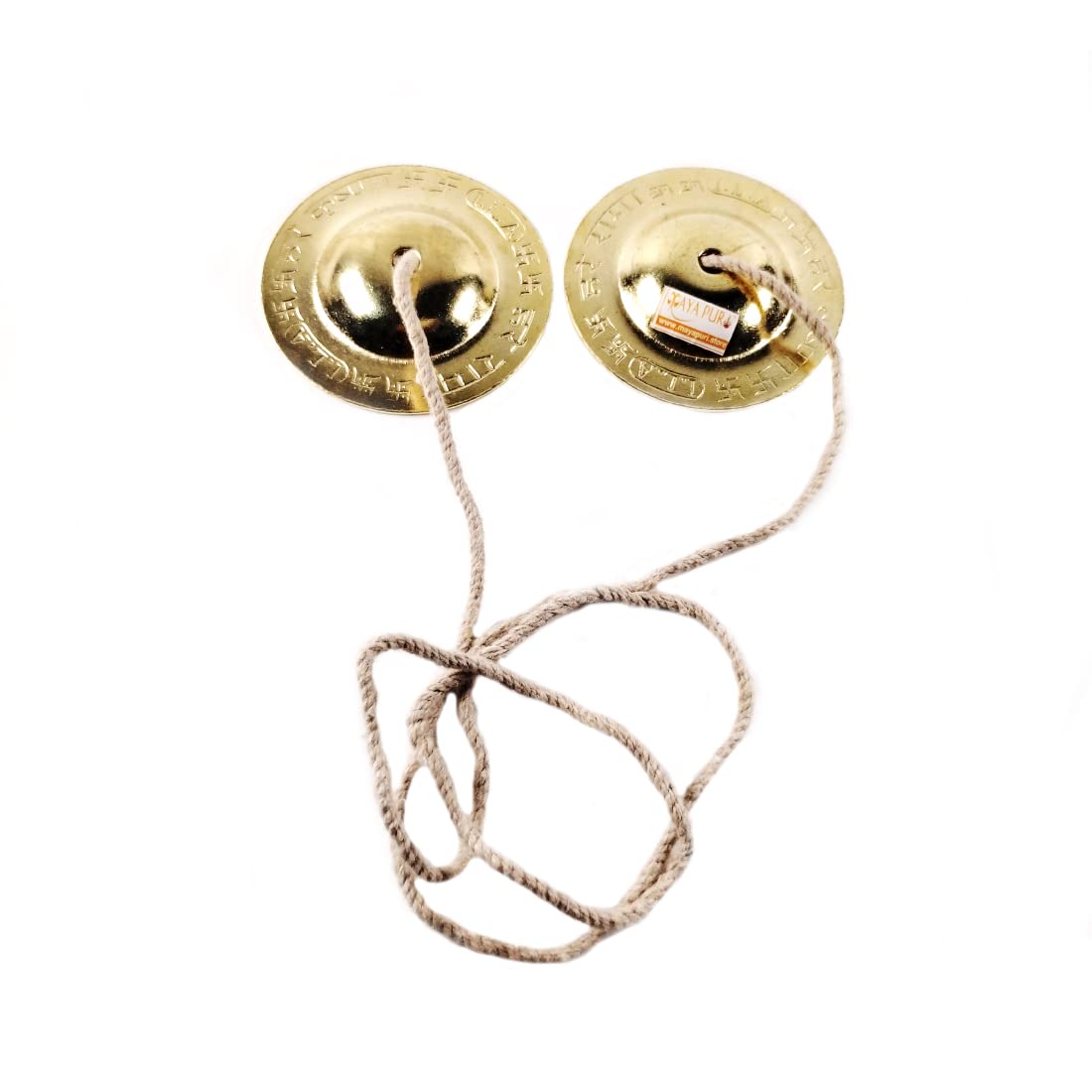 Mayapuri Traditional Hand Cymbal/Manjeera/Manjira Religious Musical Instruments (Dia 3 Inch)
