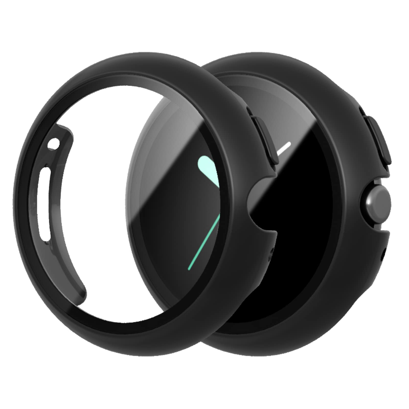 2 Pack For Google Pixel Watch 2(2023)/Pixel Watch Screen Protector Case,Jzk Overall Protective Case Cover Scratch Resistant Bump