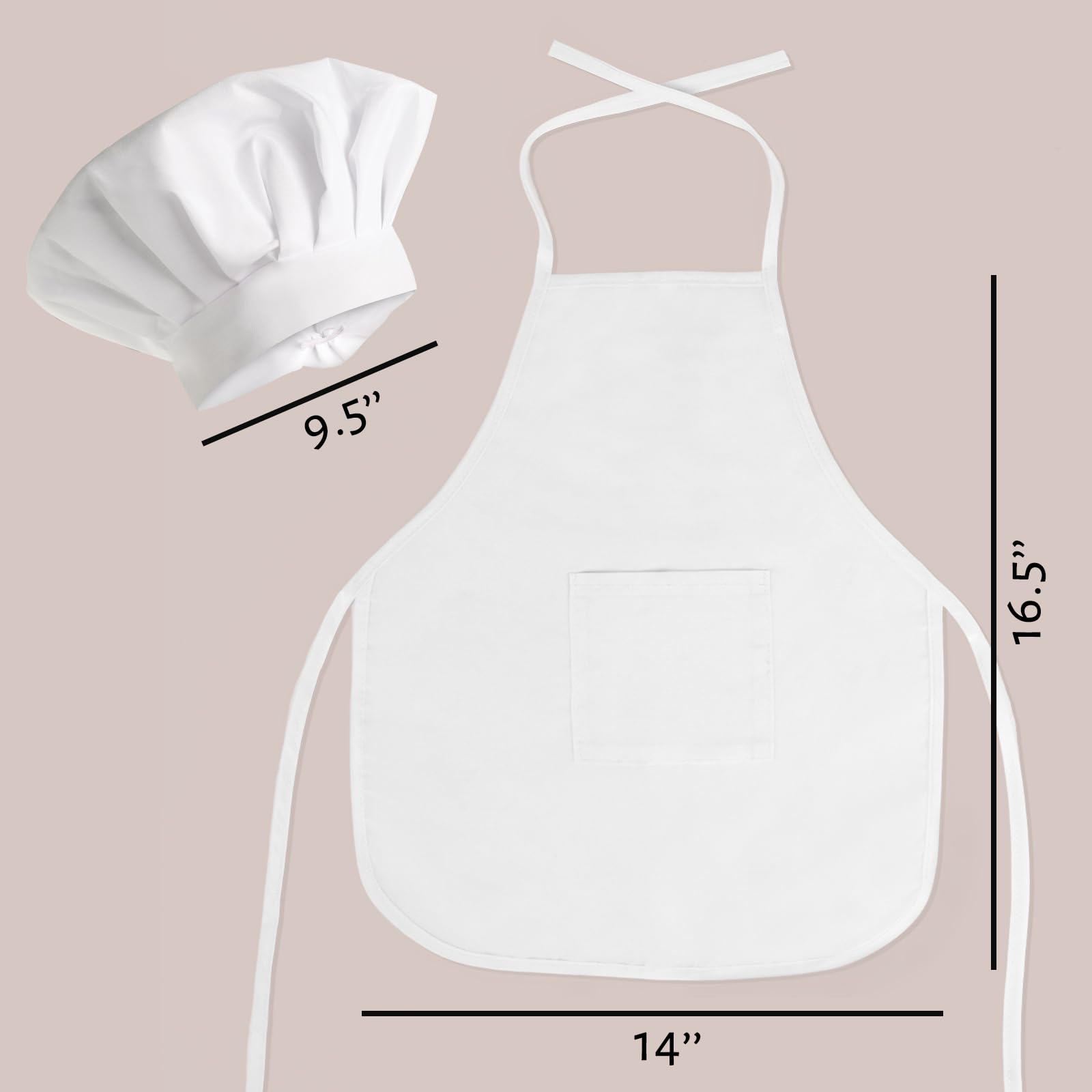 Amor Present 2Pcs Baby Chef Outfits, Baby Photography Prop Baby Photo Outfit Baby Chef Costume Chef Hat Apron