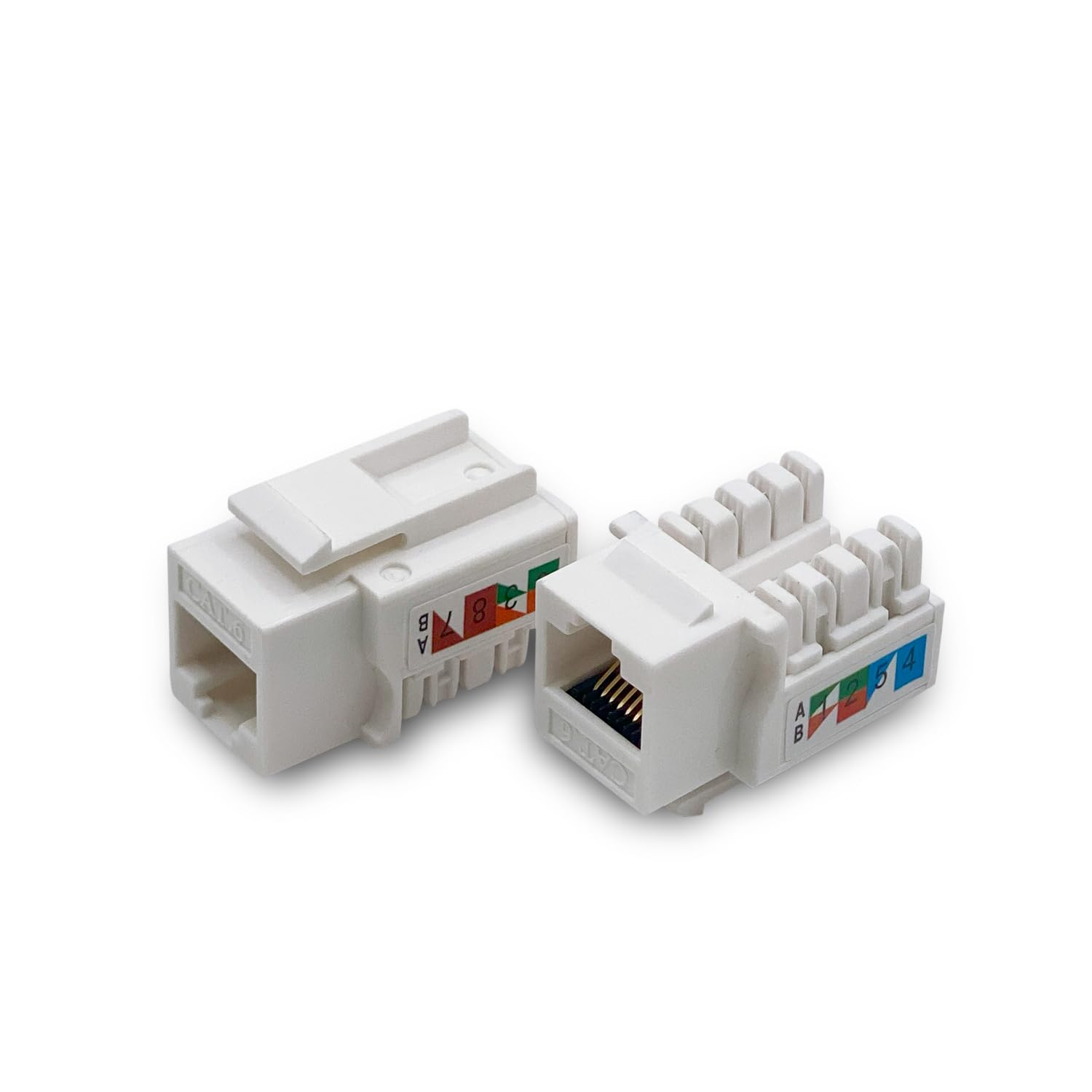 (50 Pack) Cat6 Keystone Jack   [Ul Listed]   Ethernet Wall Jack   Wall Cat6   Cat6 Network Coupler   Keystone Jack   Cat5/5E/6 C