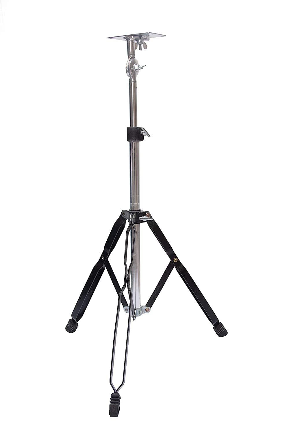Gosaimusical Single Octopad Stand Double Bar (Nickel) Lyrics Foldable Violin Music Sheet Holder Adjustable Orchestra Conductor M