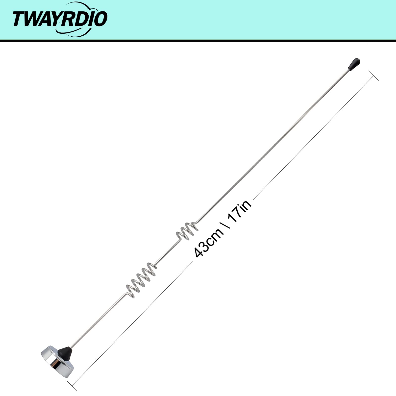 Twayrdio NMO Antenna Dual Band VHF UHF 2M/70Cm - Thumbnail 3