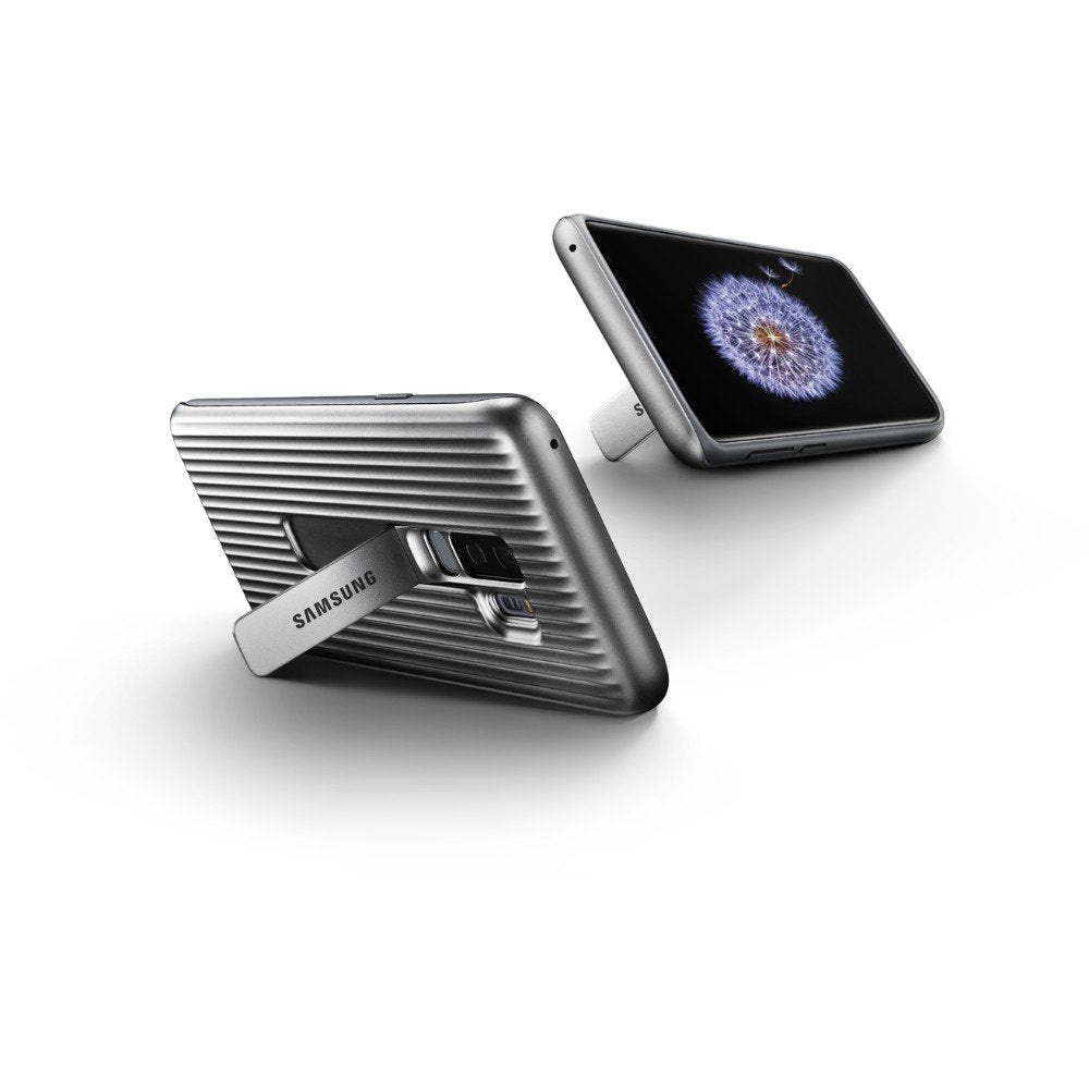 Samsung Official Oem Galaxy S9+ Military Protective Standing Cover (Silver)