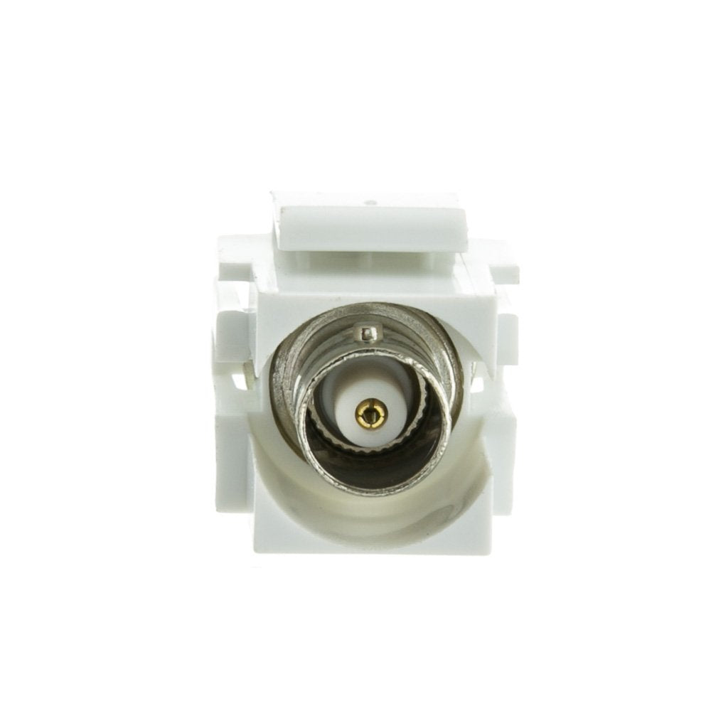 CableWholesale Keystone Insert, White, BNC Female Coupler