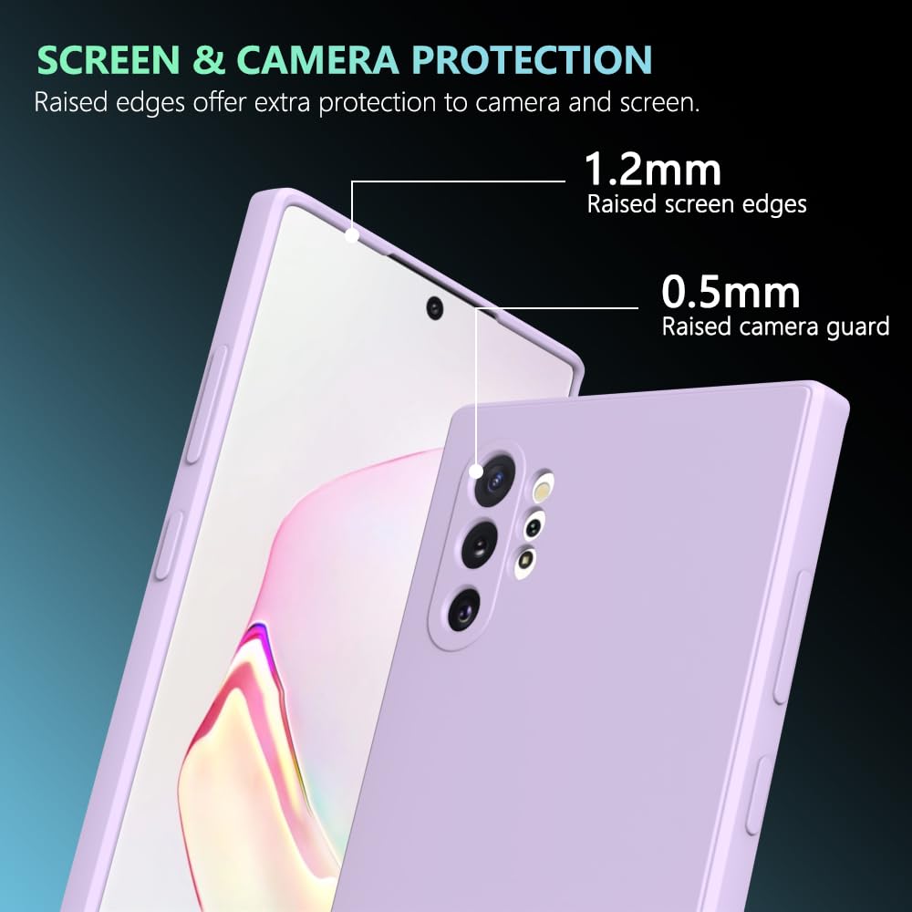 Wogroo For Samsung Galaxy Note 10 Plus Case Purple, Scratch Resistant With Soft Touch, Slim Thin Phone Cover For Samsung Galaxy