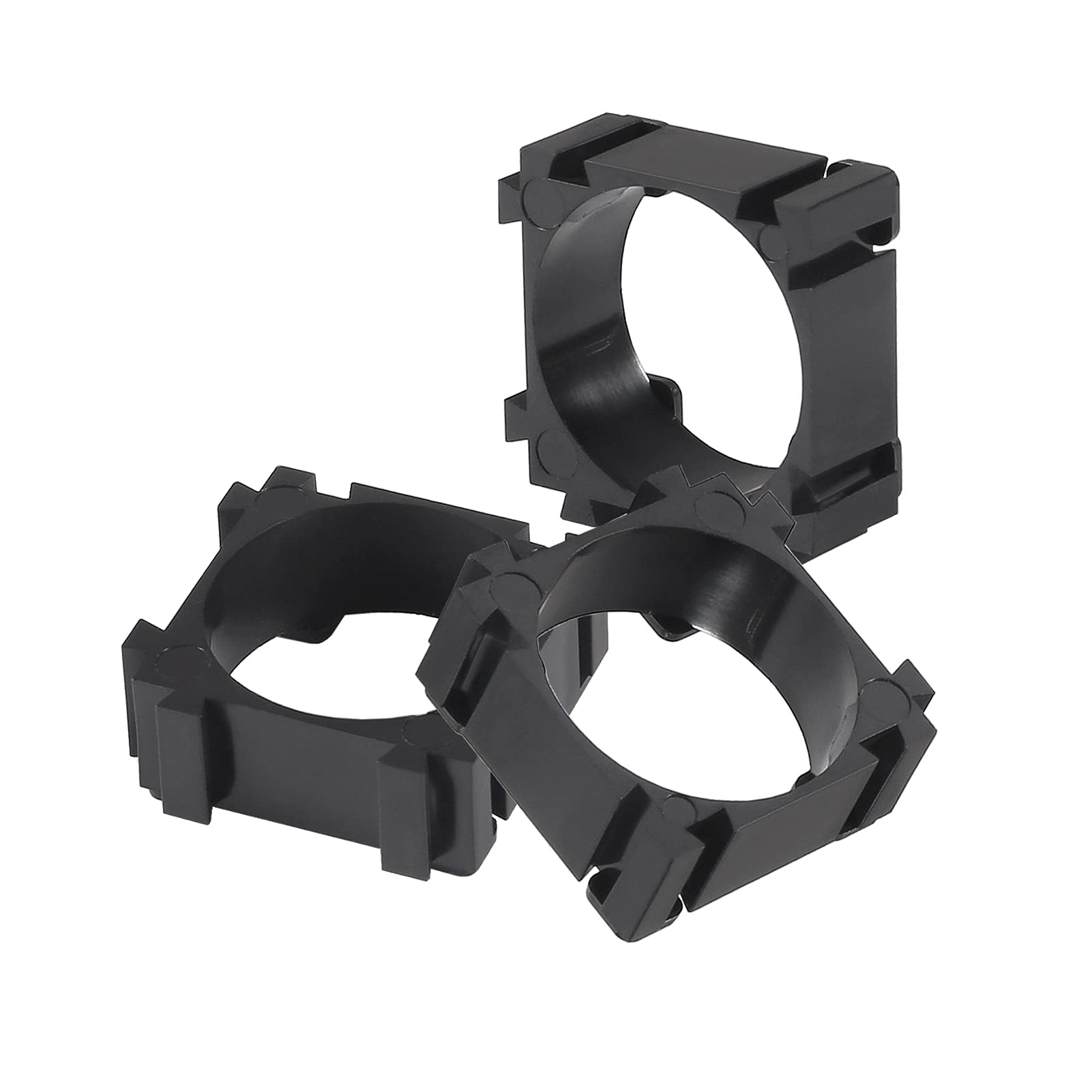 Aceirmc 100Pcs 18650 Lithium Battery Holder, Plastic Battery Pack Bracket Cylindrical Cell Battery Stand Cell Spacer For Diy Fixed Battery (100Pcs)