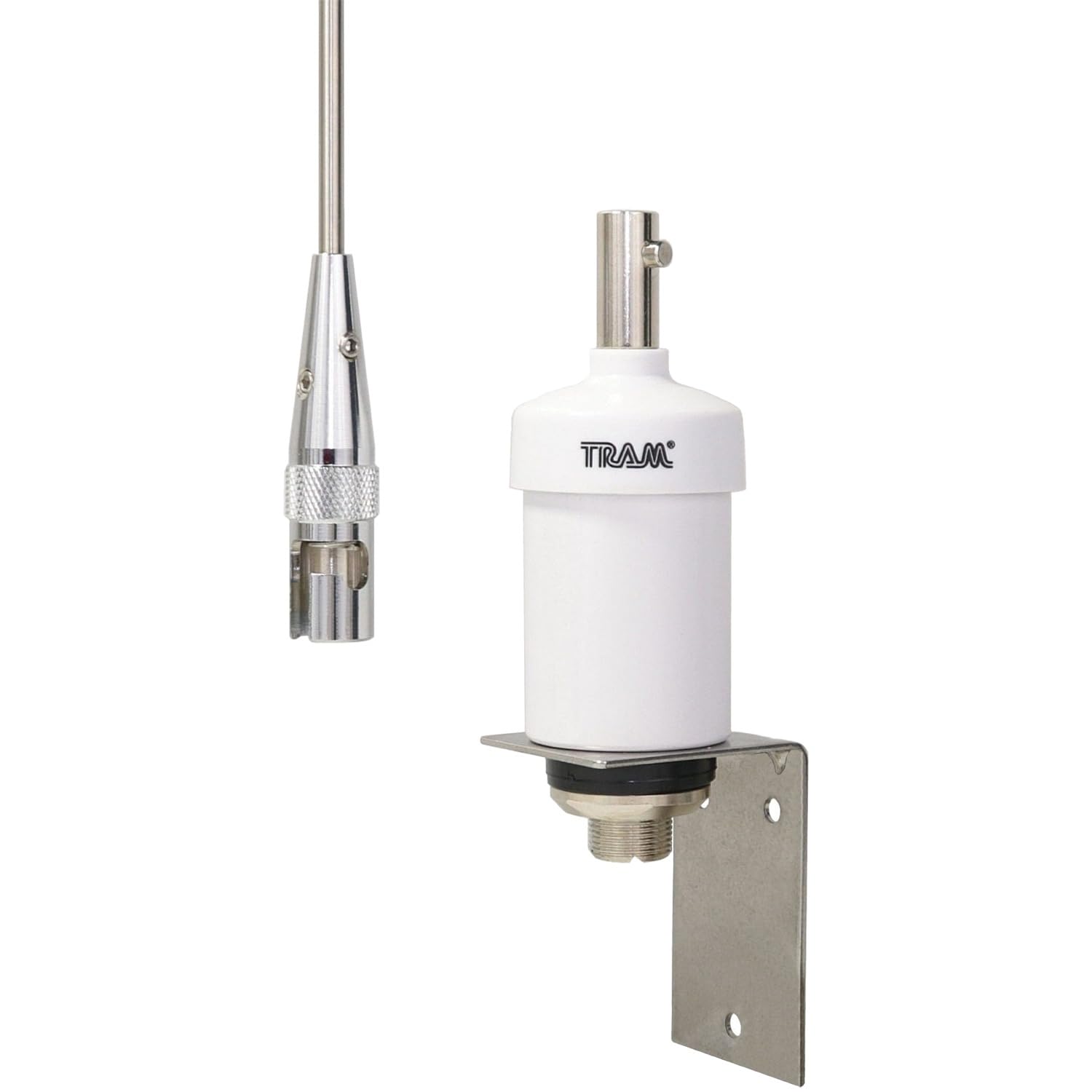 Tram(R) 1602 38'' Vhf 3Dbd Gain Marine Antenna With Quick Disconnect Thick Whip, Silver