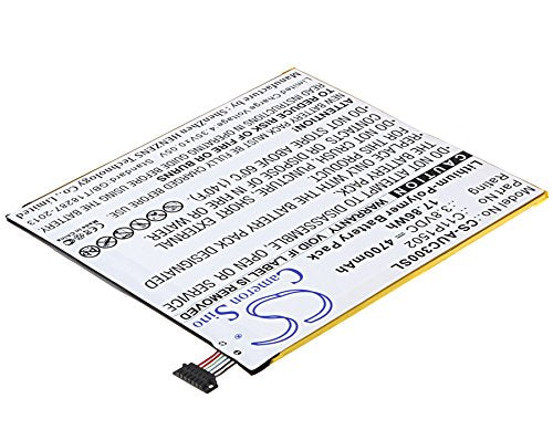 Replacement Battery For Asus P023 Z300C Z300Cg Z300Cxg Zd300M Zenpad 10 Zenpad 10.1 Part No Asus C11P1502 (1Icp3/108/118) C11P15