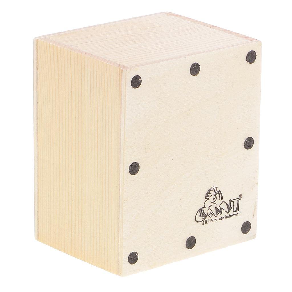 Club Bollywood Durable Mini Cajon Sand Shaker Wooden Hand Held Drum for Band Accessory DIY 2.55 x 2.04 x 1.69inch|Musical Instru
