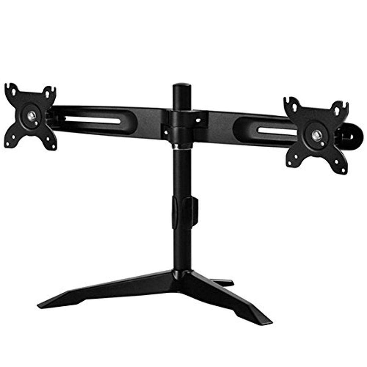 Horizontal dual LCD monitor desk stand, support up to 24 LCD monitor