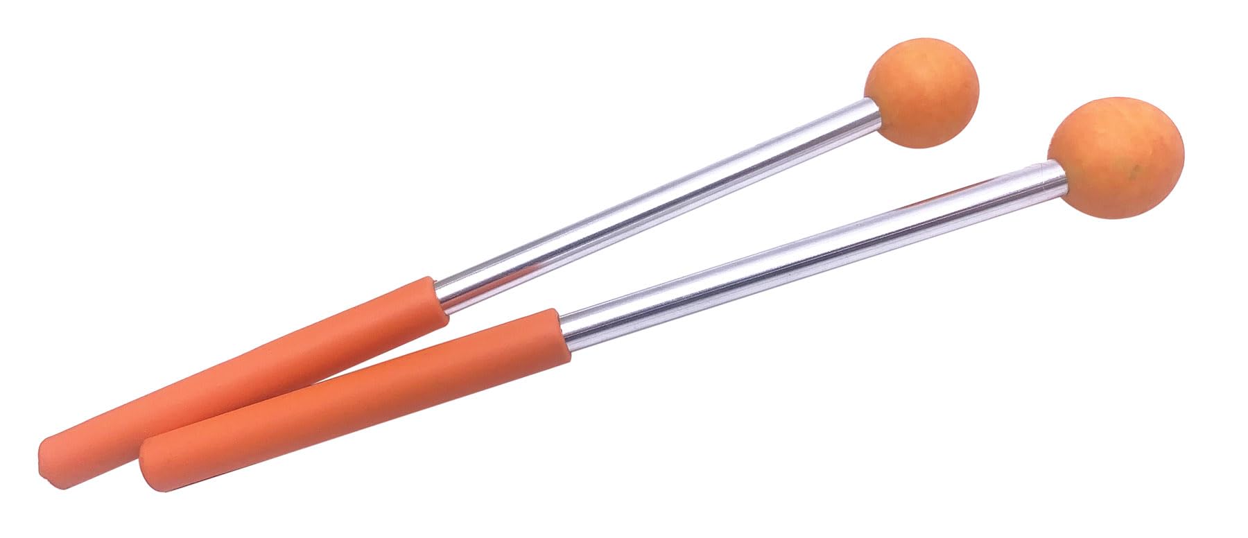 Tuoren Orange Xylophone Mallets Glockenspiel Sticks Rubber Mallets Percussion Sticks For Tongue Drum, Glockenspiel, Xylophone, C