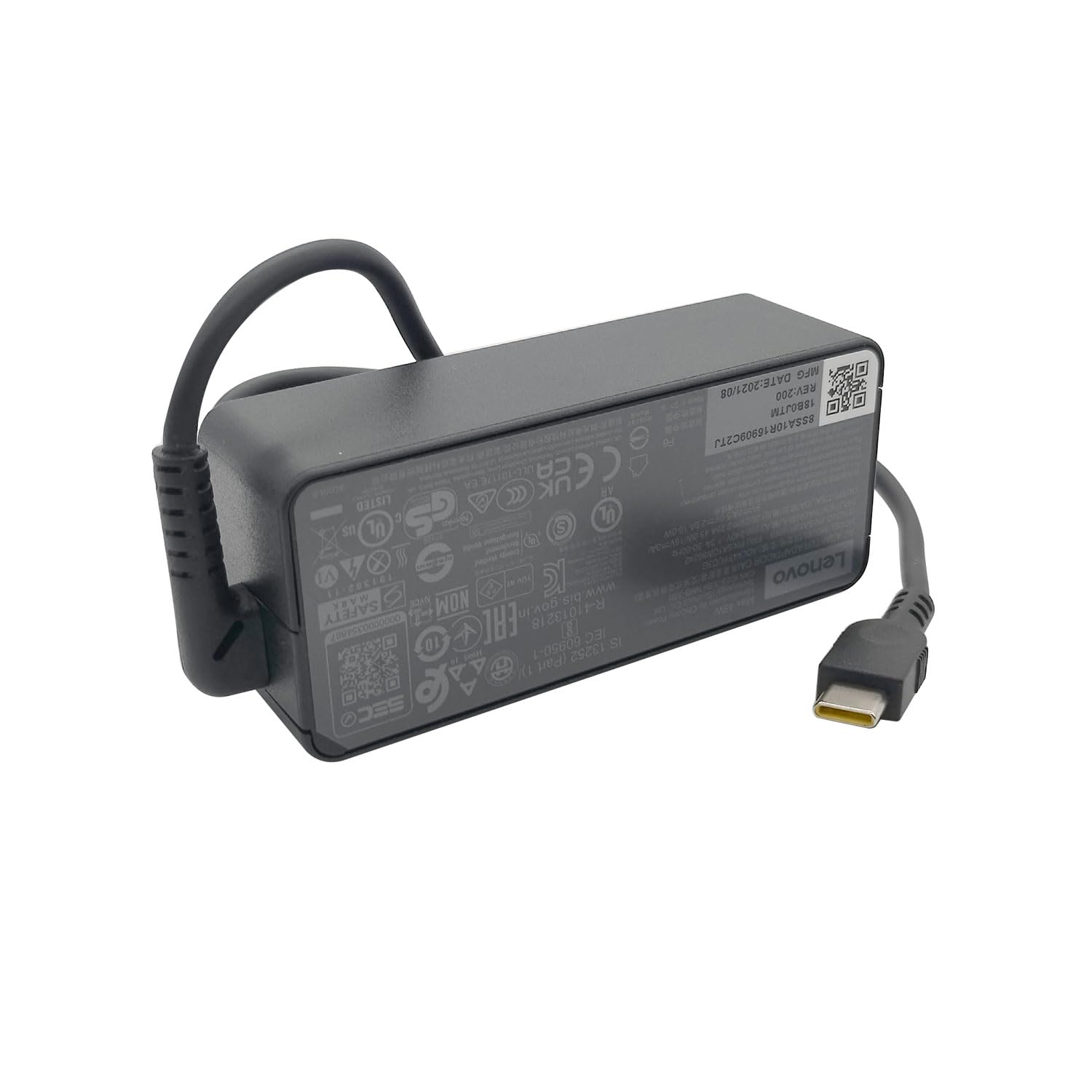 Lenovo Laptop Charger 45W Watt Usb Type C(Usb-C) Ac Power Adapter - Chromebook Duet 3 (11),Yoga 6 (13 Amd) 2 In 1,100E (2Nd Gen)