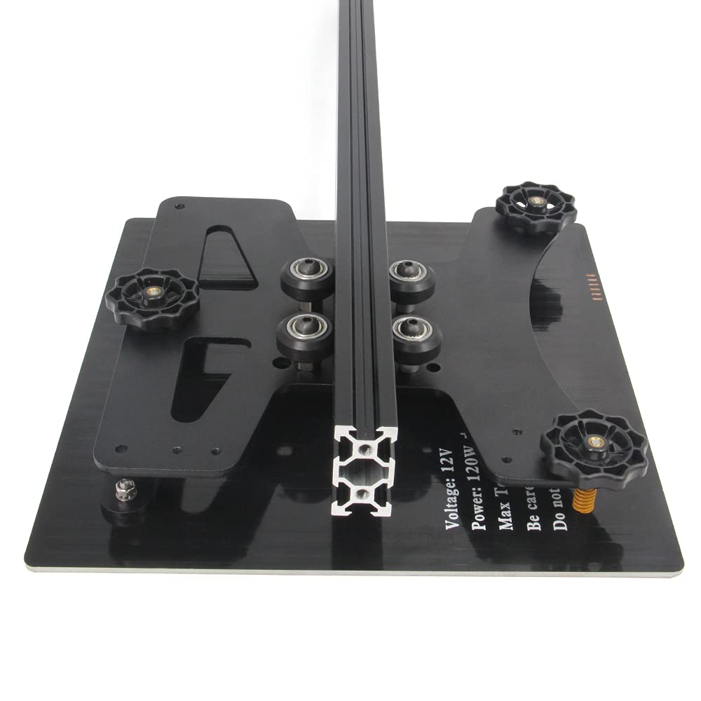 Zeberoxyz Upgrade Modular Y Carriage Plate Kit 190Mmx190Mmx3.5Mm/7.5X7.5X0.14Inch For 2040 V Groove Aluminum Profile For Ender 3