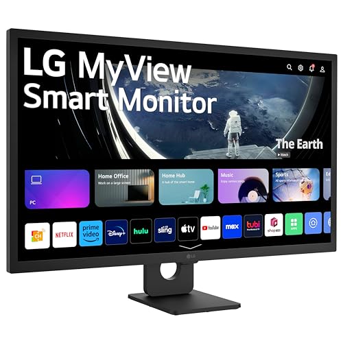 Lg 32Sr50F B Myview Smart Monitor 32 Inch Fhd (1920X1080) Ips Display, Webos 23, Hdr 10, X2 Built In Speakers, Airplay 2, Screen