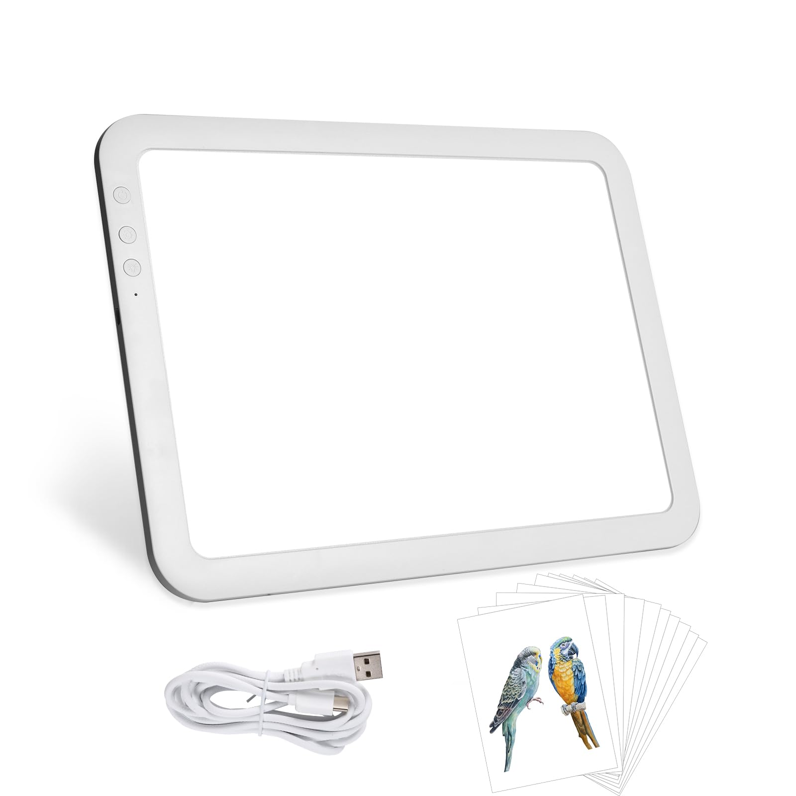 Keiwrlight A4 Light Board For Tracing Pad   Rechargeable Portable Thin Light Pad 3 Colors Light Stepless 6 Levels Brightness Lig