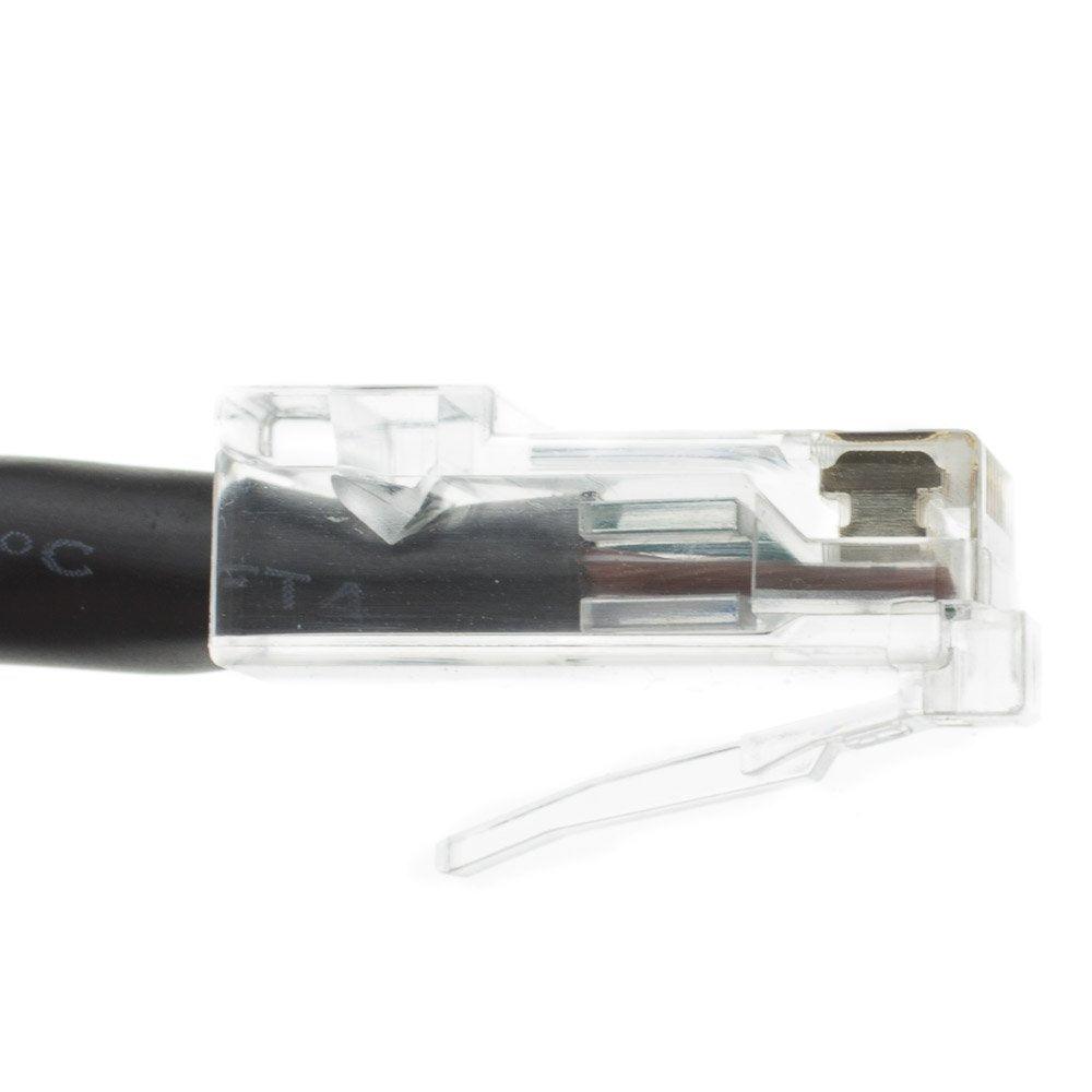 Bootless Packet Cablewholesale 10 Foot Cat6 Black Ethernet Patch Cable, Bootless, 24Aw ...