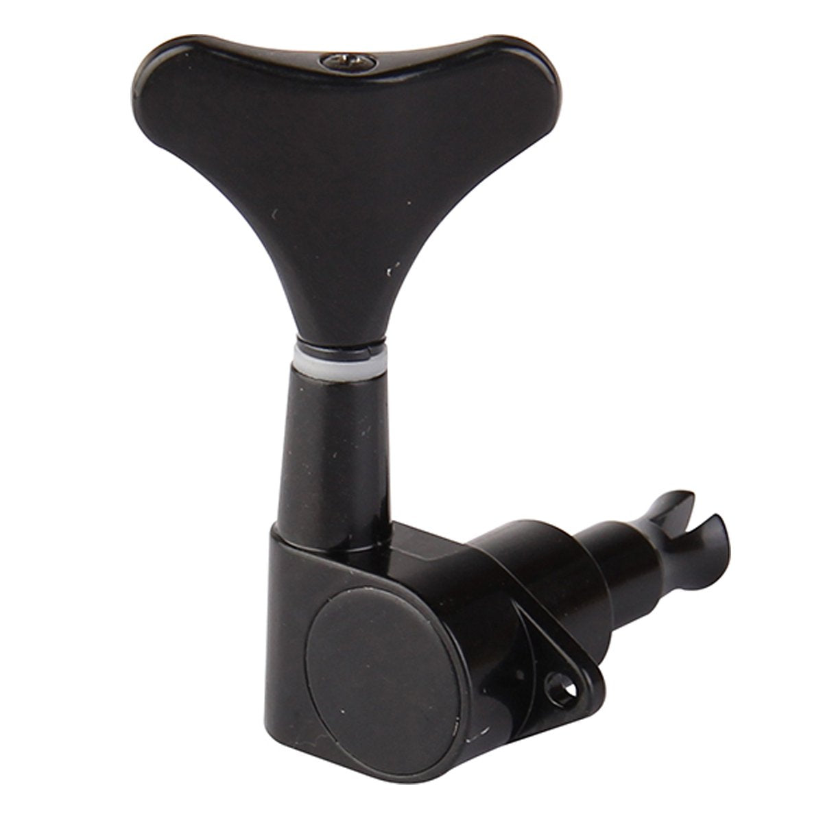 Musiclily 3+3 Sealed Bass Tuning Pegs Keys Machine Head Tuners For Precision Bass Or Jazz Bass, Black