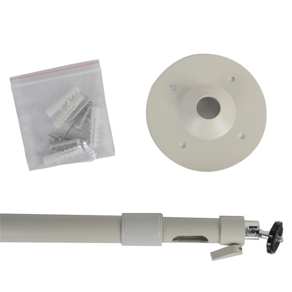 Videosecu 24-40 Inch Adjustable Tilt Swivel Bracket Long Drop Ceiling Mount Stand For Cctv Security Camera Housing Home Surveill