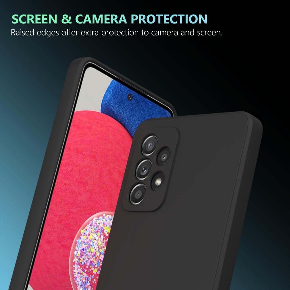 Wogroo For Samsung Galaxy A72 Case Black, Scratch Resistant With Soft Touch, Slim Thin Phone Cover For Samsung Galaxy A72