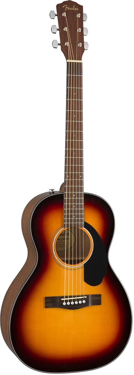 Fender Cp 60S Parlor Acoustic Guitar, With 2 Year Warranty, 3 Color Sunburst