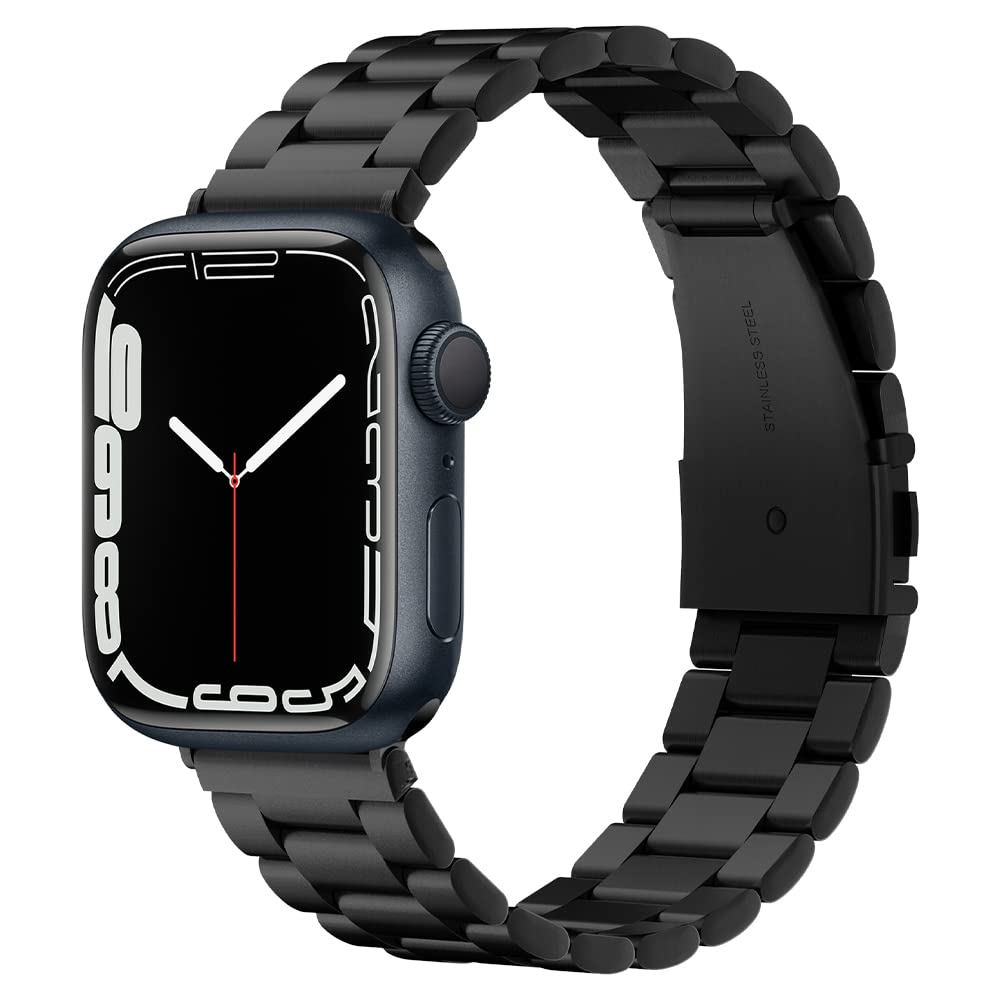Spigen Modern Fit Designed For Apple Watch Band Series 9/8/Se2/7/6/Se/5/4/3/2/1 41Mm/40Mm/38Mm   Black