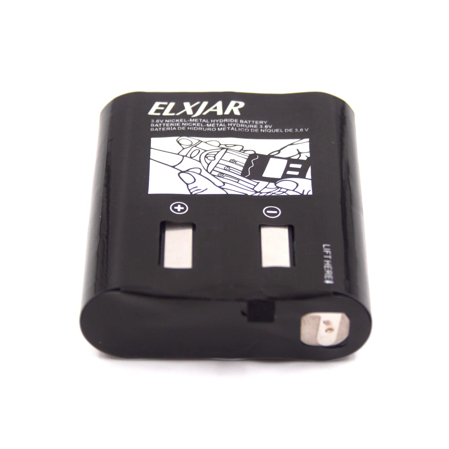 Elxjar (5 Pack) 3.6V 1000Mah Rechargeable Batteries For Motorola 53615 M53615 Kebt 071A Kebt 071 B Kebt 071 C Kebt 071 D Talkabout 5950 T4800 T4900 T5000 T5800 T9500R Two Way Radio