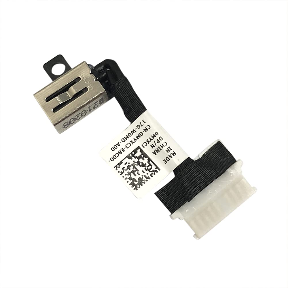 Zahara Dc Power Jack Cable Charging Port Connector Plug Replacement For Dell Inspiron 7501 7500 7590 / Vostro 7500 7501 0Myxcj M