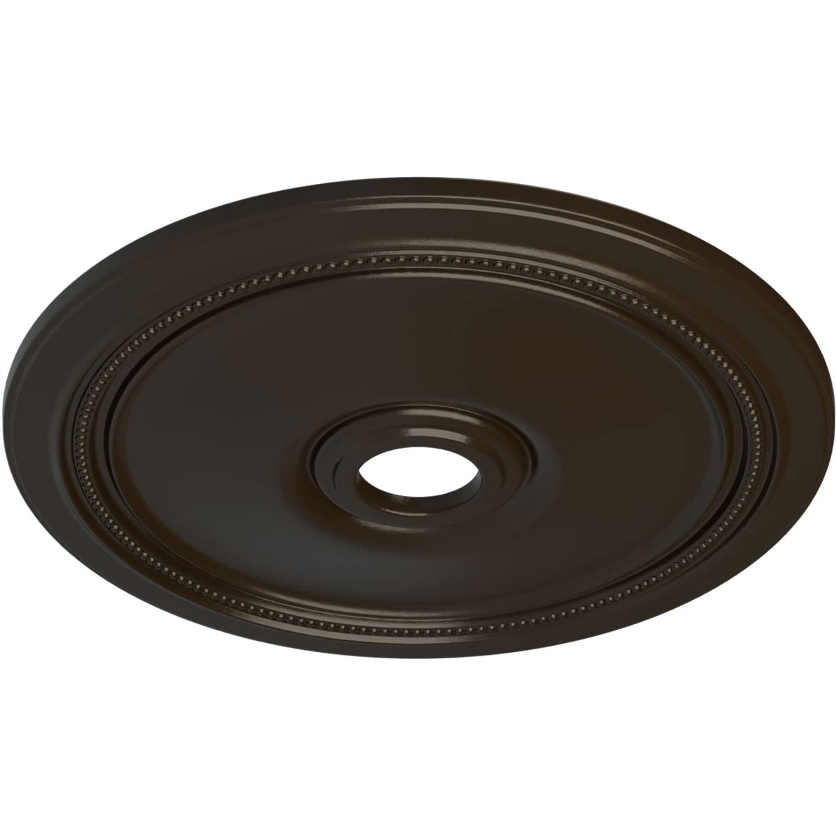 Ekena Millwork Cm24Dishf Diane Ceiling Medallion, 24Od X 3 5/8Id X 1 1/4P (Fits Canopies Up To 6 1/4), Hand-Painted Stone Hearth