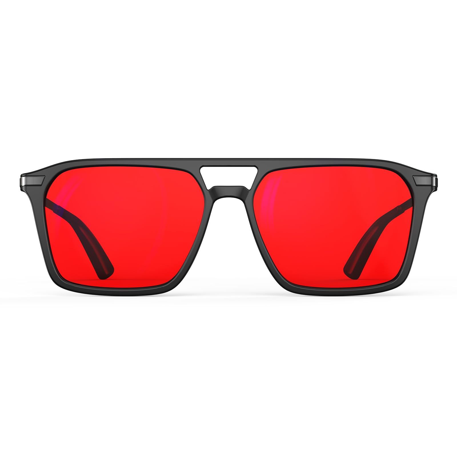 Goiteia Red Blue Light Glasses For Sleep Blocking Blue & Green Light, Red Tinted Glasses For Relieve Eye Strain & Improve Sleep,