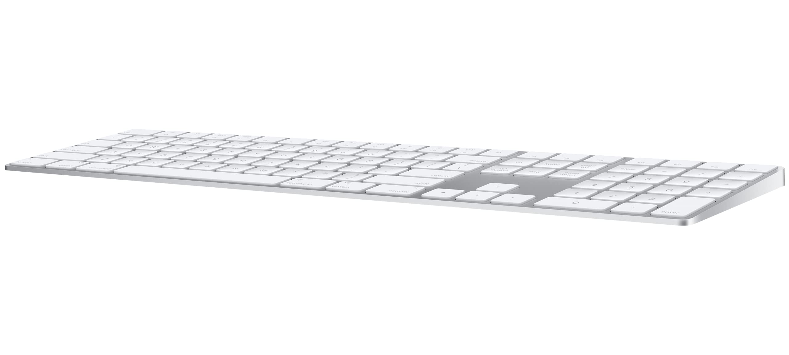 Apple Magic Keyboard with Numeric Keypad: Wireless, Bluetooth, Rechargeable. Works with Mac, iPad, or iPhone; US English   White