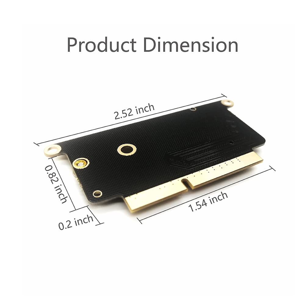 Replacement M.2 Nvme Ssd Convert Adapter Card Upgrade For Macbook Pro 13 Inch With Retina Display A1708 (Late 2016 Mid 2017)