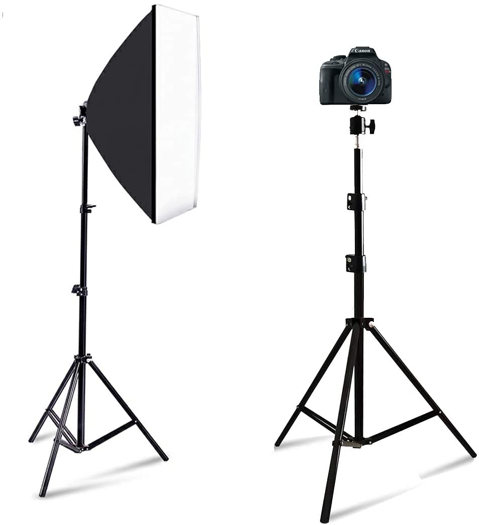Tripod Stand, Mini Projector Stand,Lightweight Portable Projector Photography Stand Camera Tripod Adjustable Height 20'' To 61''