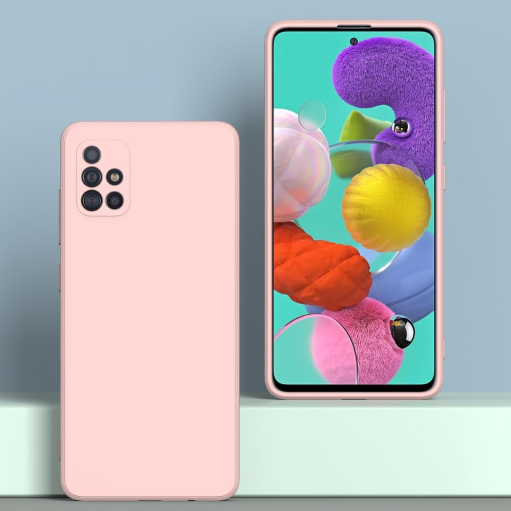 Wogroo For Samsung Galaxy A51 4G Case Pink, Scratch Resistant With Soft Touch, Slim Thin Phone Cover For Samsung Galaxy A51 4G
