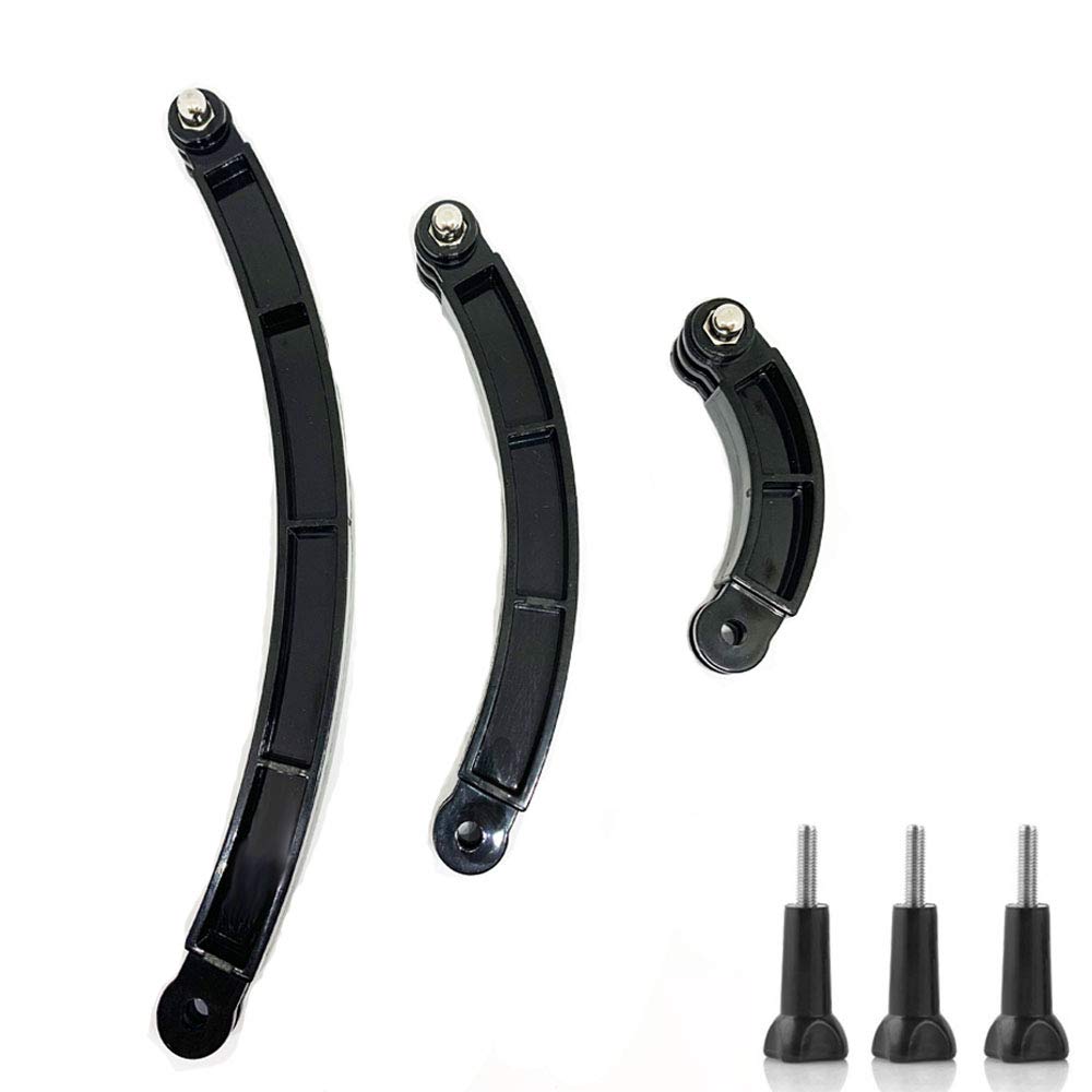 Octinpris 3 In 1 Curved Arced Extension Arms In Different Lengths(7.5/13.5/19.5Cm) Compatible For Gopro Series, Sjcams, Geekpro And Other Action Cams Ect.
