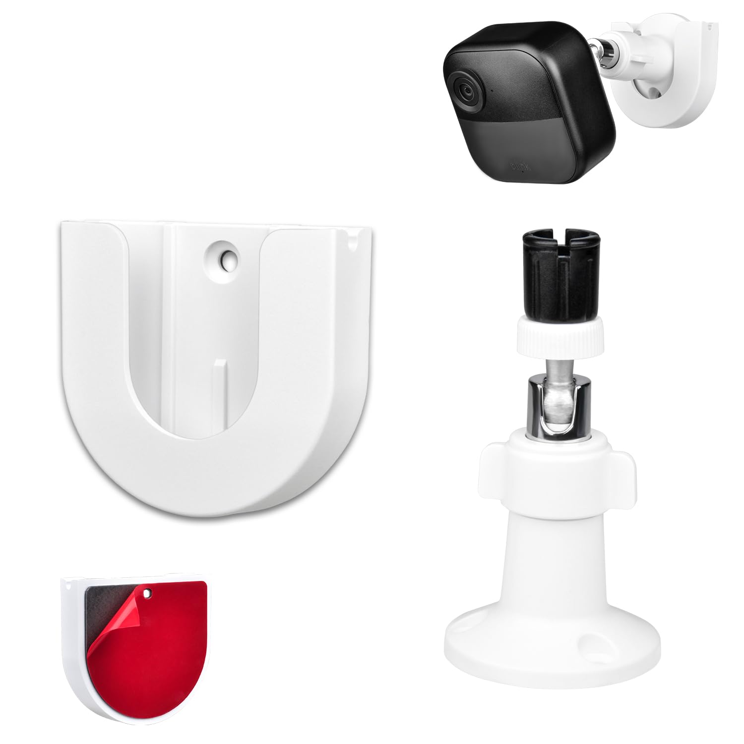 1 Pack Strong Adhesive Wall Mount +Adjustable Indoor/Outdoor Security Wall Mount Compatible With All New Blink Outdoor 4 (4Th Ge