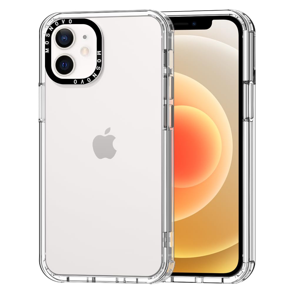 Mosnovo Case For Iphone 12 & Iphone 12 Pro, [Buffertech 6.6Ft Military Grade Drop Protection] [Anti Peel Off Tech] Clear Tpu Bum