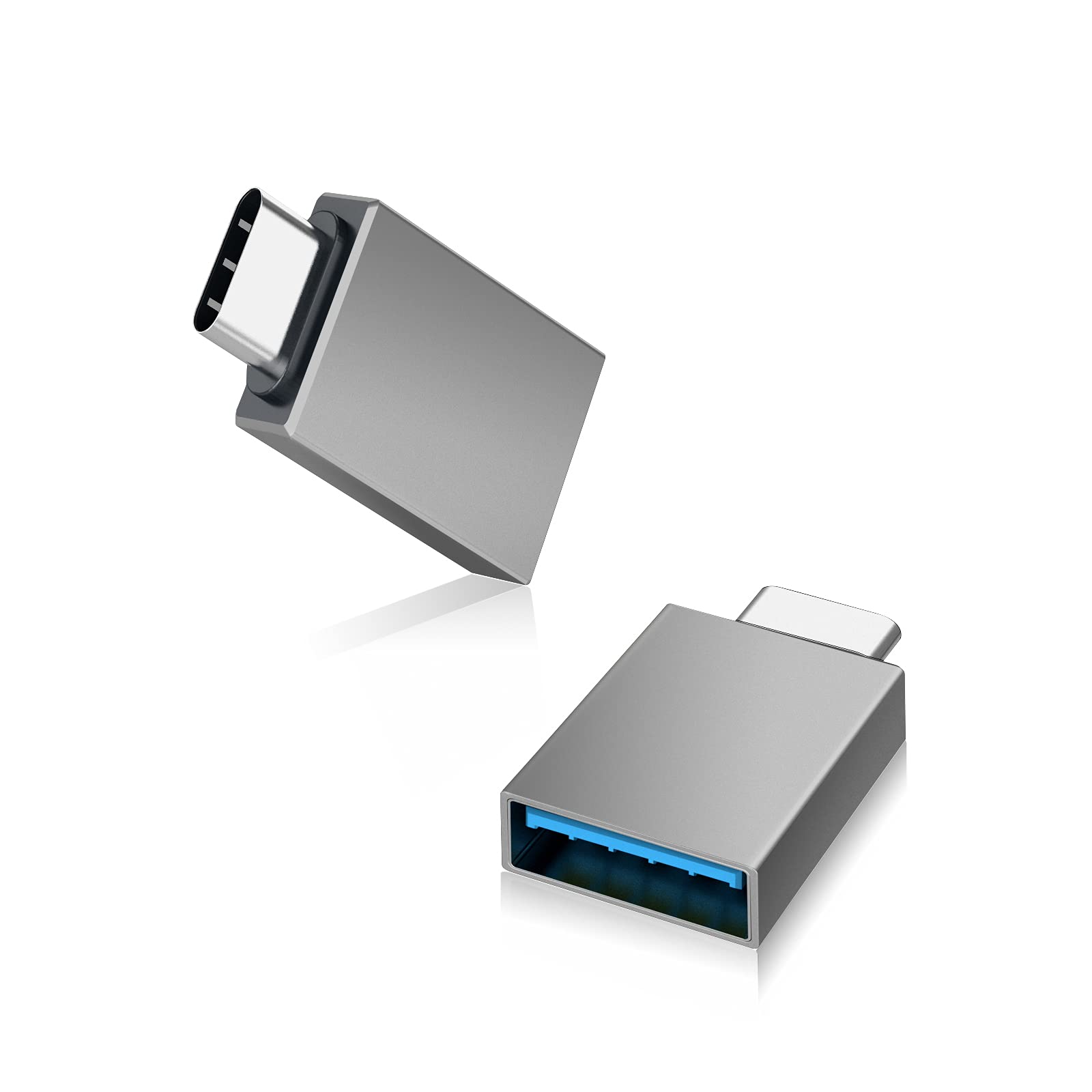 Marmoin Usb C To Usb Adapter, 2 Pack, Male To Female, Zinc Alloy, High Speed Data Transfer, Compatible With Imac, Ipad Pro, Macb