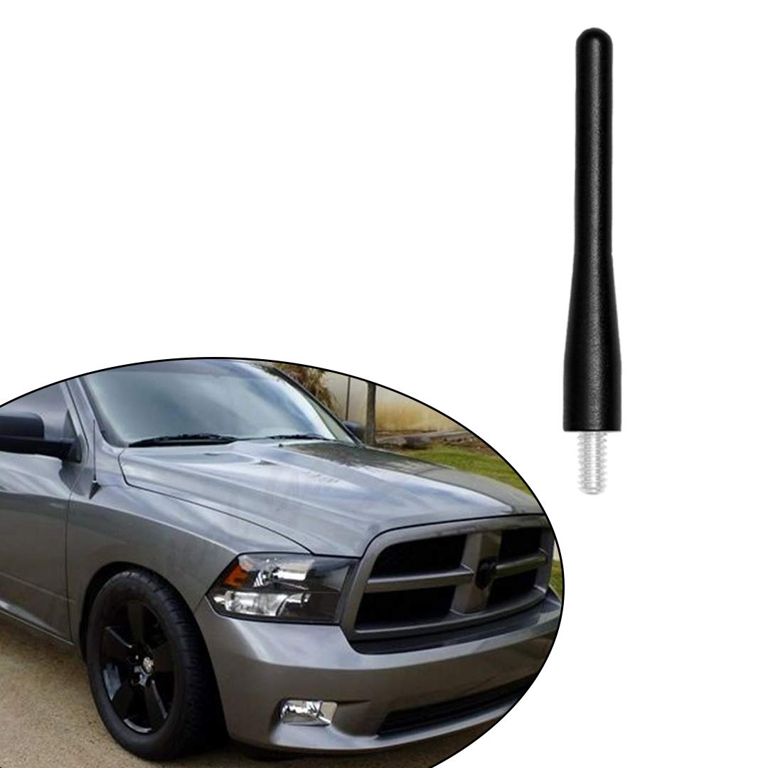 Short Antenna For Dodge Ram Trucks, Radio Antenna Compatible With 2009 2024 Dodge Ram 1500 Trucks Pickups, 3.6' Low Profile Antenna Replacement For Ram Trucks, Direct Replacement, Mattle Black