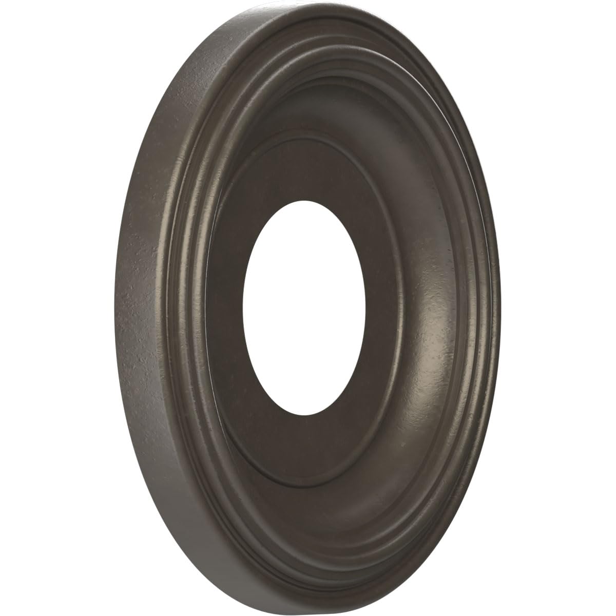 10Od X 3 1/2Id X 1 1/8P Traditional Thermoformed Pvc Ceiling Medallion (Fits Canopies Up To 5 1/2), Universal Aged Metallic Weat