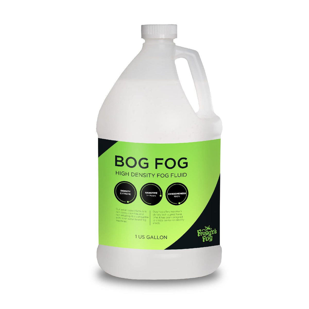 Froggy'S Fog Bog Fog Juice, High Density, Long Lasting Fog Fluid For Water Based Fog Machines, Perfect For Professional And Home