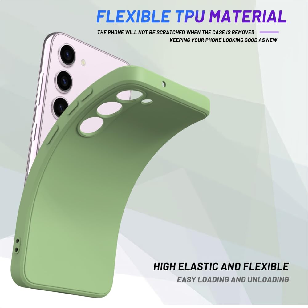 Wogroo For Samsung Galaxy S24 Case Green, Scratch Resistant With Soft Touch, Slim Thin Phone Cover For Samsung Galaxy S24