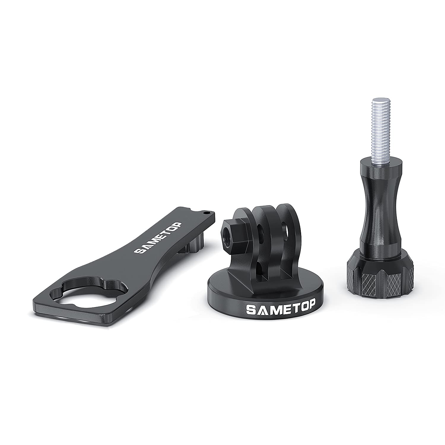 Sametop Tripod Adapter Aluminum Screw Mount Compatible With Gopro Hero 12, 11, 10, 9, 8, 7, 6, 5, 4, Session, 3+, 3, 2, 1, Hero