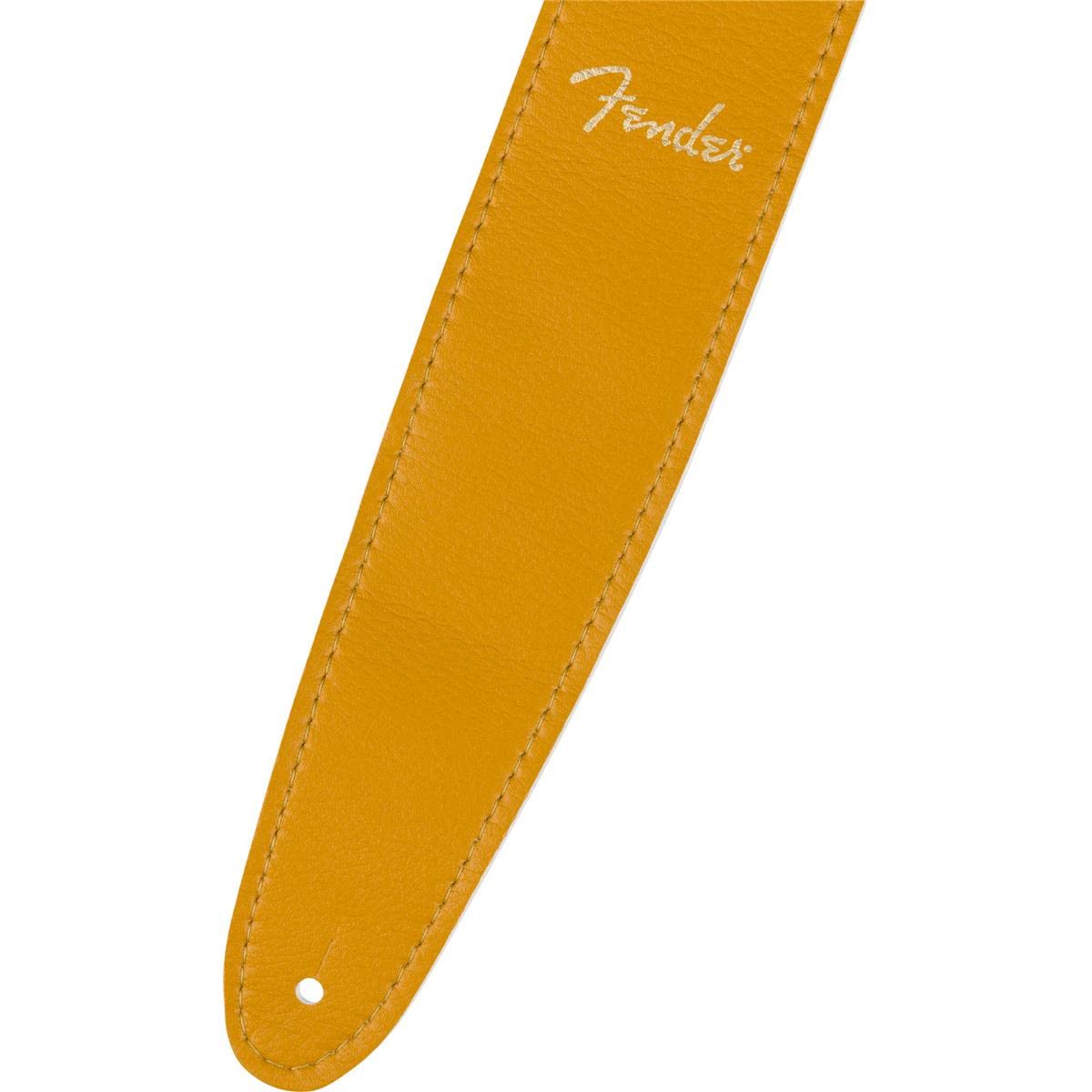 Fender Vegan Leather Guitar Strap, Guitar Accessories, 2.5In, Butterscotch