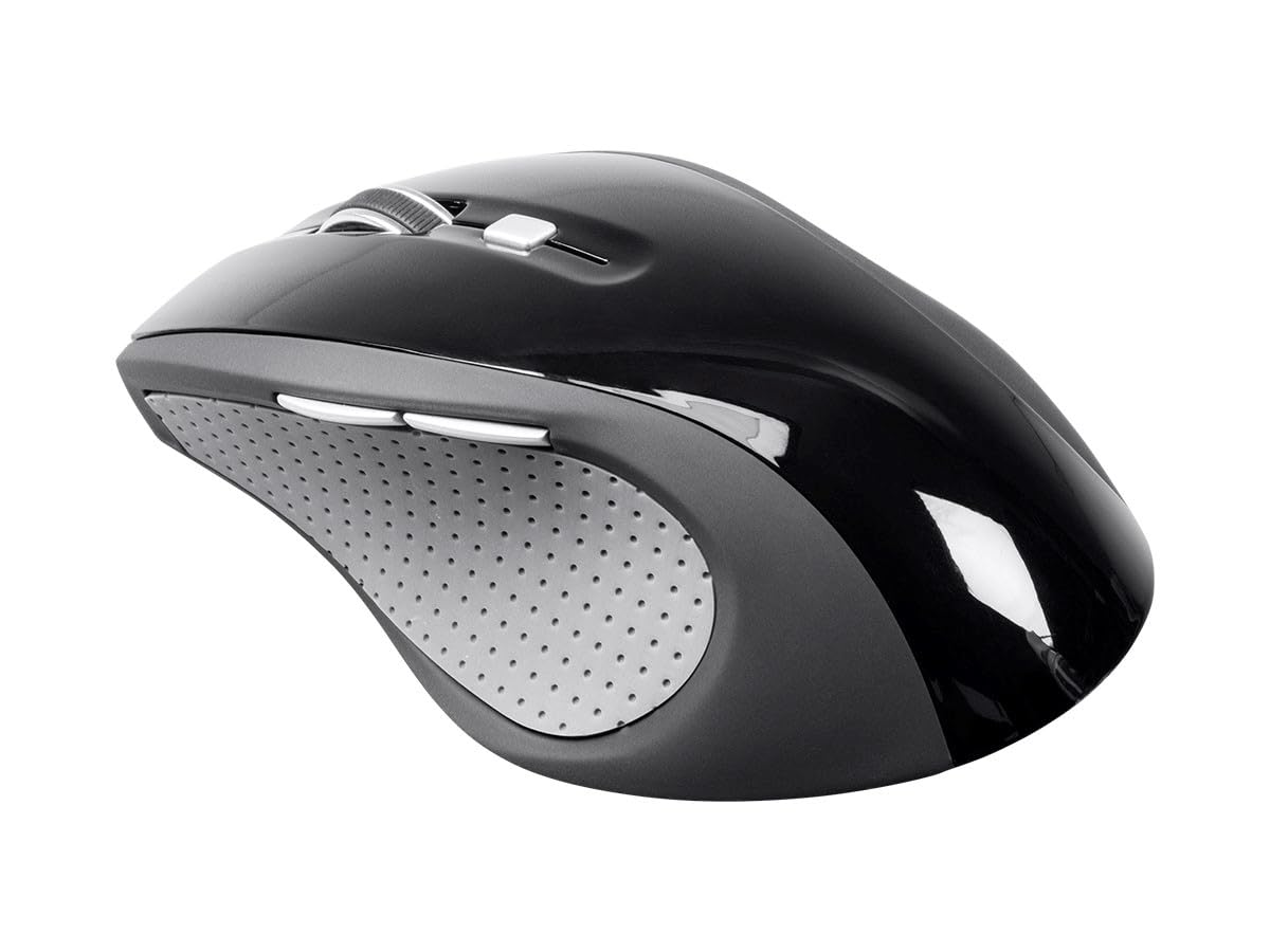 Monoprice Select Wireless Ergonomic Mouse   Two Additional Buttons, 2.4 Ghz Wireless Signal, Ideal For Work, Home, Office, Compu